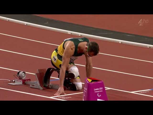 Oscar Pistorius wins the T44 400m final - London 2012 Paralympics