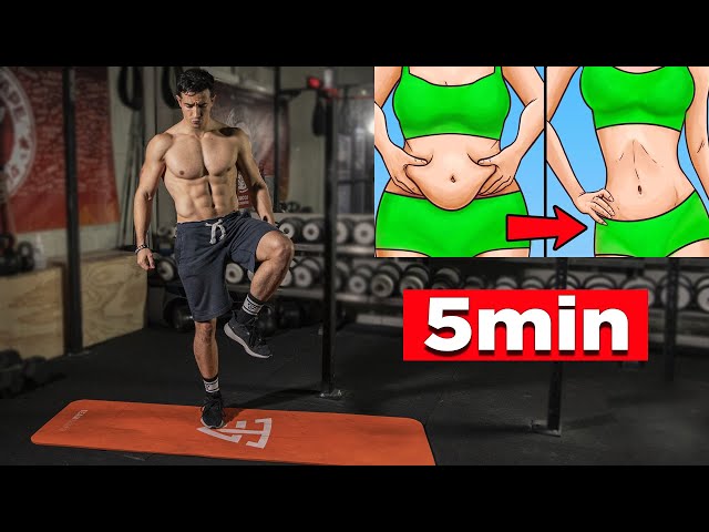 SMALLER WAIST and LOSE BELLY FAT in 5 min (Home Workout)