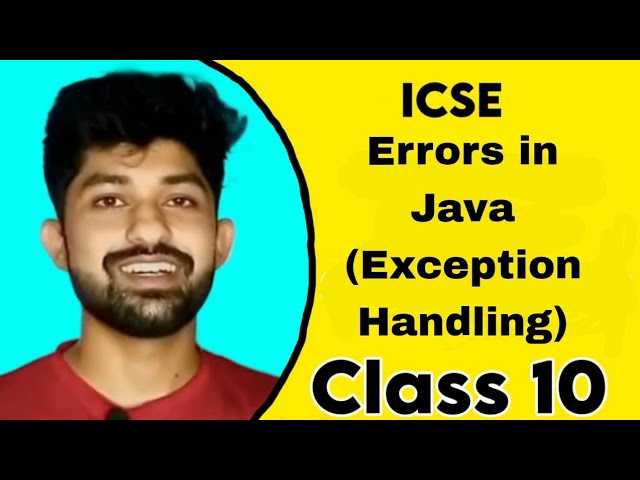 #Errors in Java(Exception Handling)