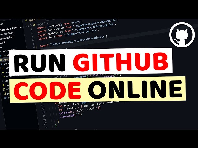 How to Run Github Code Online