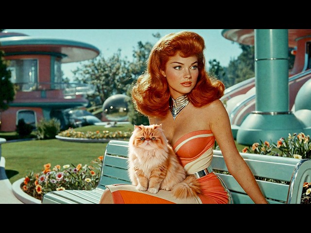 2 Hours of Springtime in 1950s Luxury Suburbs | Relaxing Retro Sci-Fi Jazz