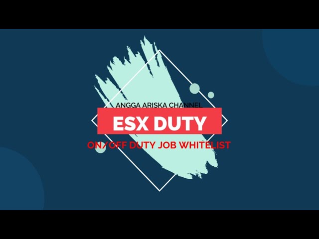Script Esx Duty For GTA5 FiveM Roleplay