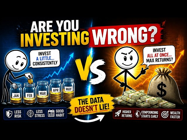 Are You Investing Wrong? Lump Sum vs. Dollar Cost Averaging #investing #investingtips