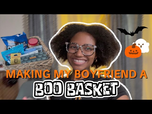 making my boyfriend a BOO BASKET 🎃