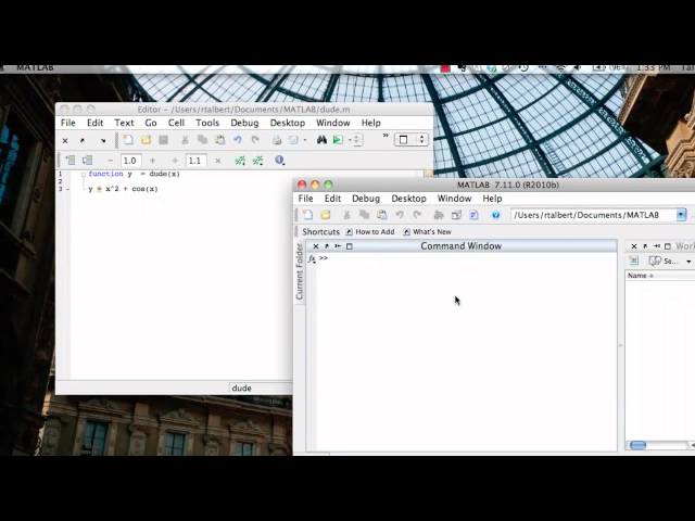 Function M-Files in MATLAB