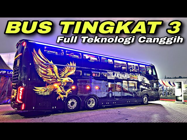 Laksana Showcases Triple-Decker Bus with Mirror Cam 😱 Full High-Tech Features ❗️| GIIAS 2026