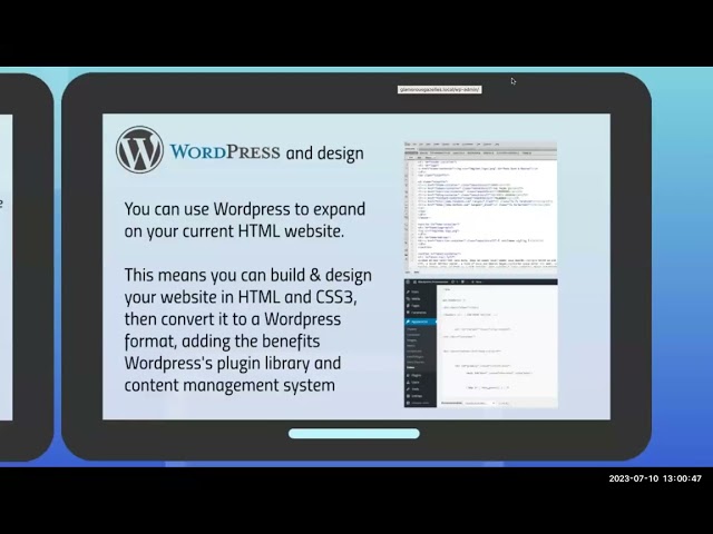 Introduction to Wordpress - Web Design