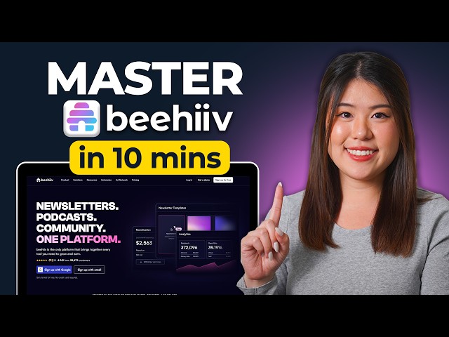 Master Beehiiv in 15 Minutes - Build and Monetize a Newsletter From Scratch (Free Plan)
