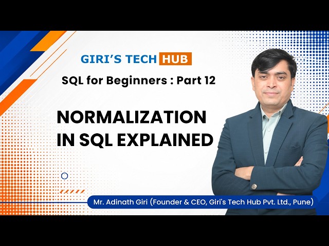 Normalization in SQL Explained | 1NF, 2NF, 3NF, BCNF with Examples | SQL Tutorial