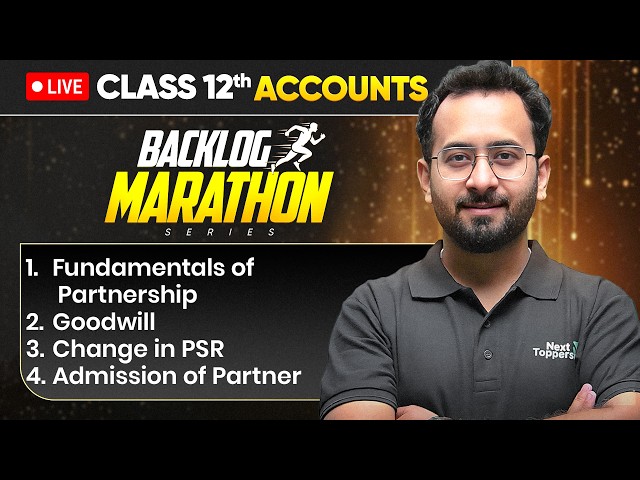 Class 12th Accounts - BACKLOG MARATHON 2026-27🔥|  Prarambh 2.0 Launch