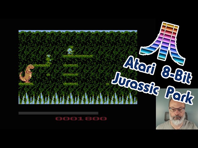 Atari 8-Bit Game Play, Jurassic Park