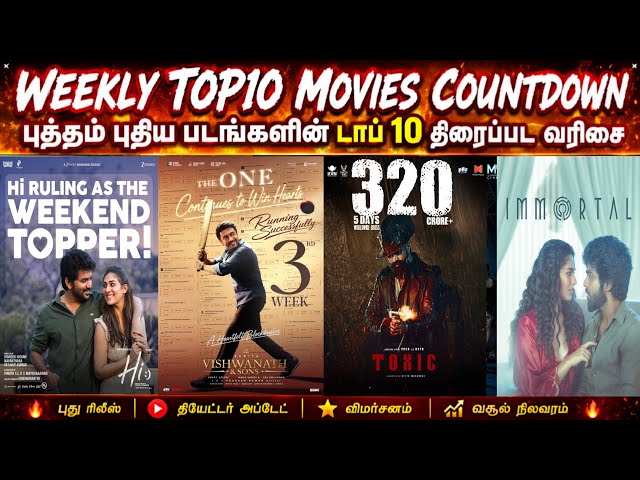 New Movies Weekly Top10 Countdown List | Latest Tamilmovies Top 10 Countdown | september 1st Week