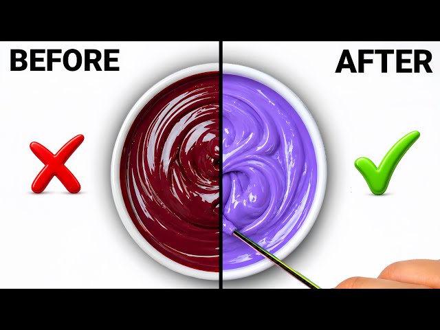 99% of Beginners Color Mixing LAVENDER Wrong | Wrong VS Right