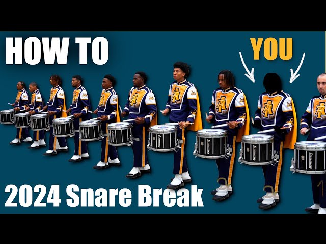 How to play HBCU drumline Cold Steel Snare Break 2023