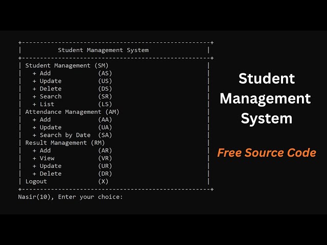 Student Attendance Management System in C With Source Code | C Programming Project