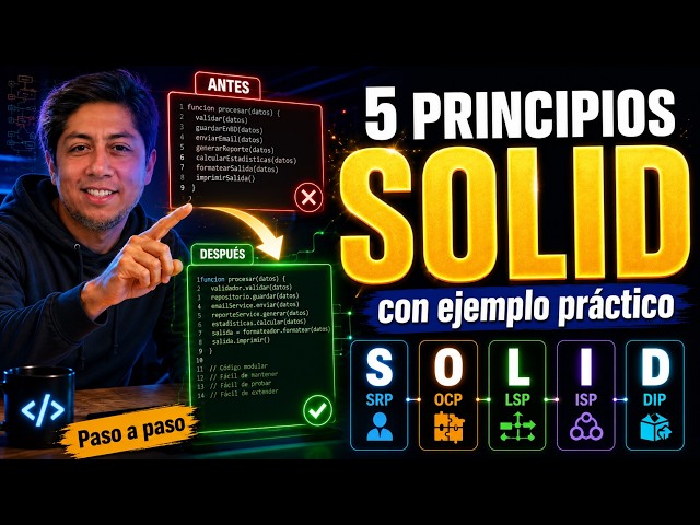 Principios SOLID: Explicados Paso a Paso con Ejemplos Prácticos | Arquitectura de Software ✅