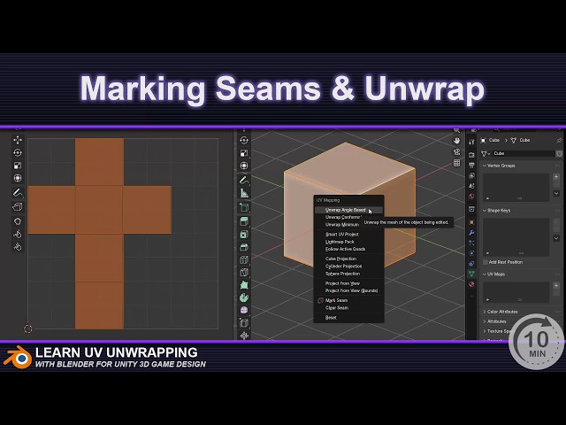 Blender UV Unwrapping with Seams