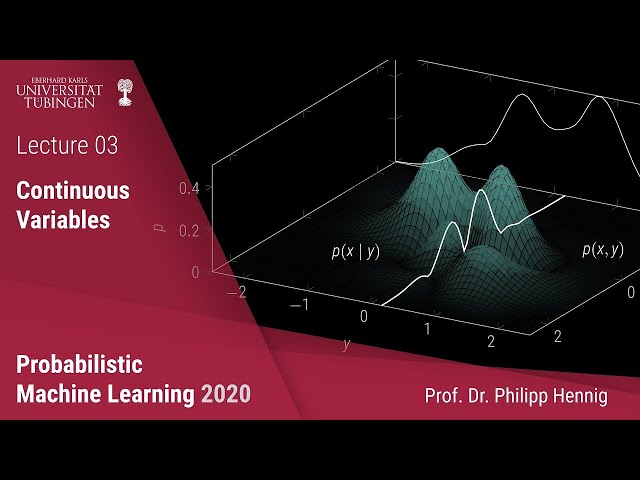 Probabilistic ML - Lecture 3 - Continuous Variables (updated 2021)