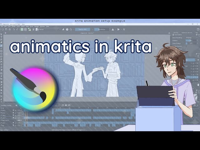 How I make animatics (how to animate in Krita)