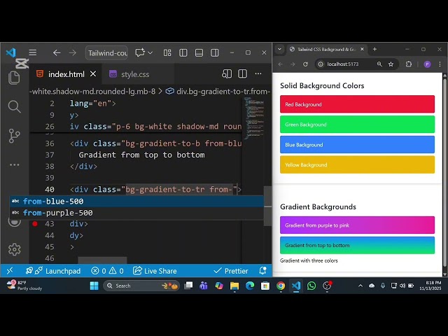 Master Tailwind CSS Backgrounds & Gradients | Full Step-by-Step Tutorial