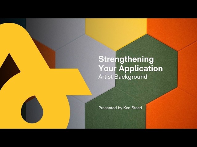 Strengthening Your Application for EAC Individual Funding | Artist Background