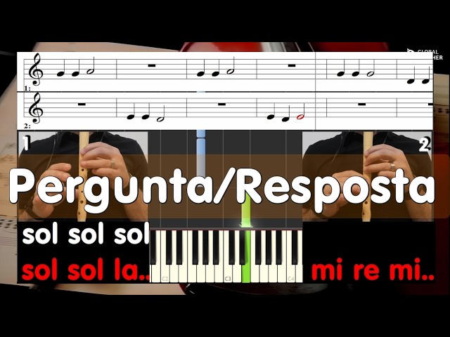 Encontros imediatos - Pergunta e Resposta - Duas Flautas - Educação Musical José Galvão