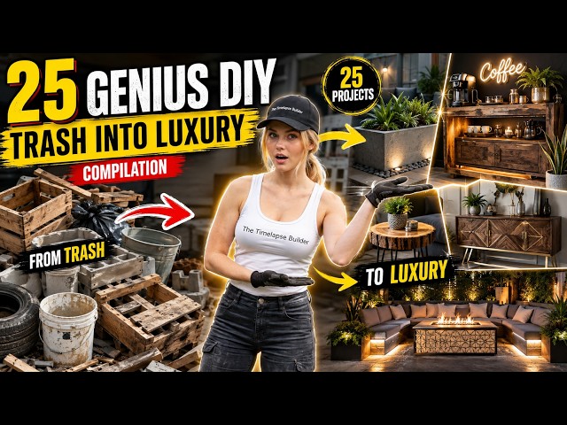 25 Genius DIY Projects That Turn Trash Into Luxury 🤯