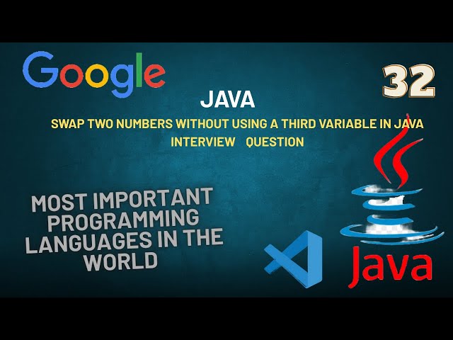 Swap Two Numbers Without Using a Third Variable in Java interview ask this question tcs company