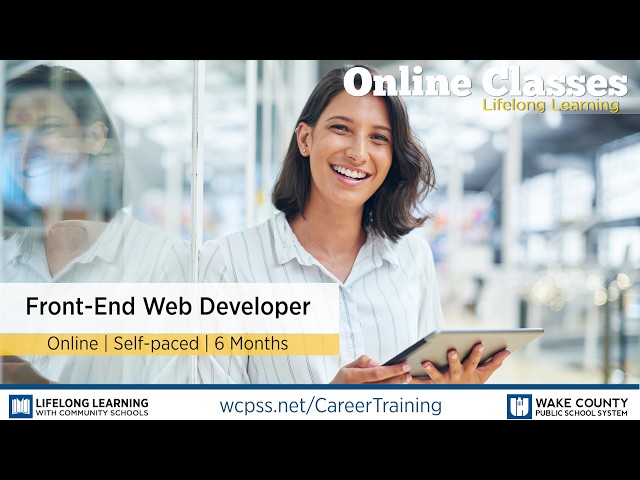 WCPSS Career Training Certificates - Front-End Web Developer