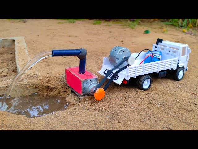 How to make water pump tractor science project - @Santroyce