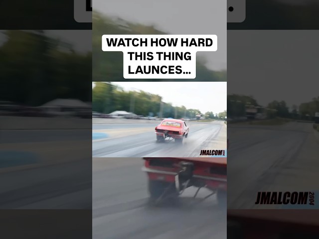 Big block 632 on a 500+shot of nitrous has this Camaro getting down