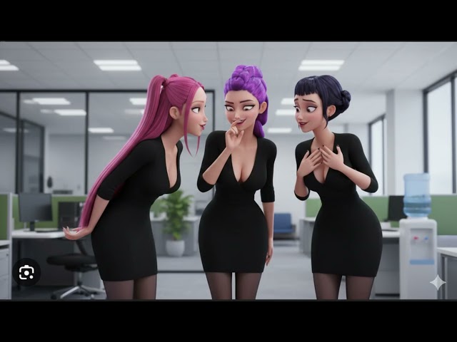 Kpop Demon Hunters 2 Huntrix gossiping about a third member behind their back during a rehearsal bre