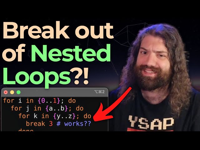 Refactor Nested Loops in Bash by giving [n] to `break` and `continue` - You Suck at Programming #067