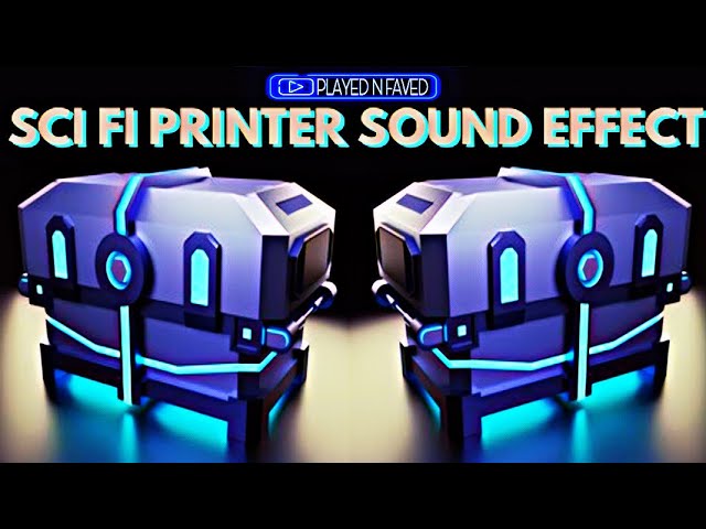 Sci Fi Space Printer Sound Effect / Sound Of Futuristic Scanner / Print & Scan Sounds / Royalty Free