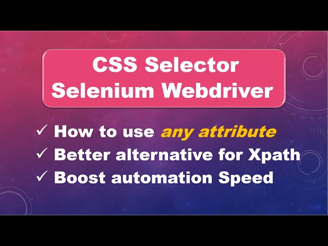 How To Use All Attributes in CSS Selector || Selenium WebDriver || Java