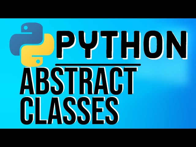 Python OOP Tutorials | Abstract Classes in Python | Abstract Base Classes (ABC)