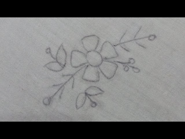 Gorgeous Flower embroidery design| Border design| simple hand embroidery design
