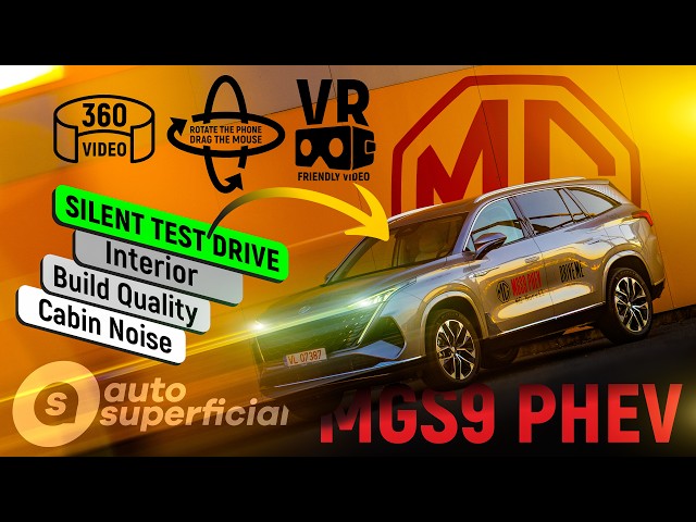 NEW MG S9 (RX9) PHEV Silent Test Drive in VR 360° | Interior, Cabin Noise & 0-100 km/h!