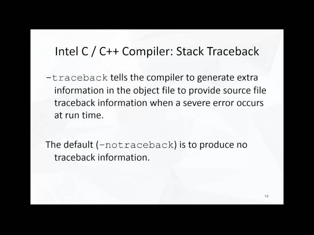 Lecture 2: Free Short Course: Programming on Supercomputers