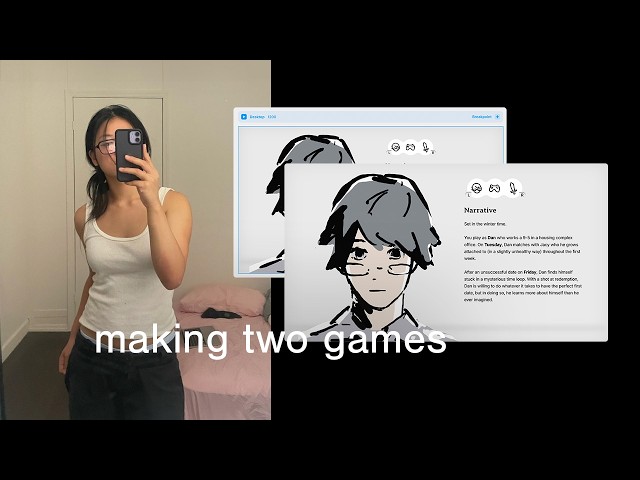 game dev finals week ᢉ𐭩 how I designed my portfolio, graduation, capstone presentations