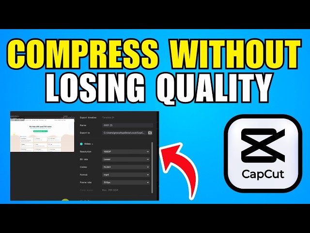 How To Compress Video On CapCut PC Without Losing Quality (2026) (Step By Step For Beginners)