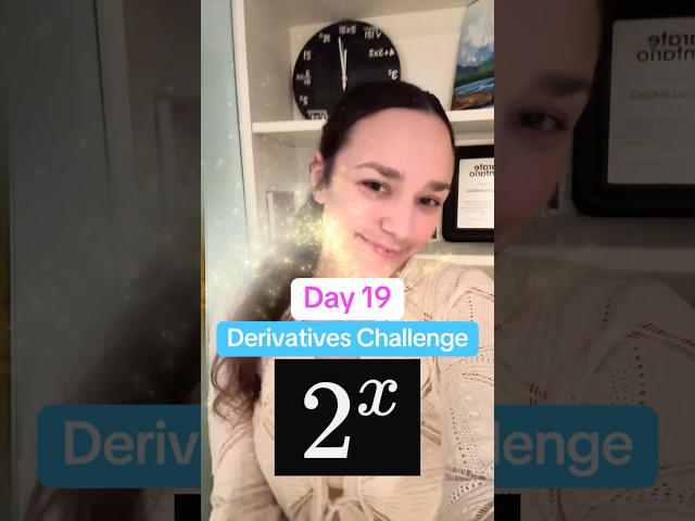 Day 19 Derivatives Math Challenge 🎉 Exponential Derivative Rules #maths #calculus #stem #learn