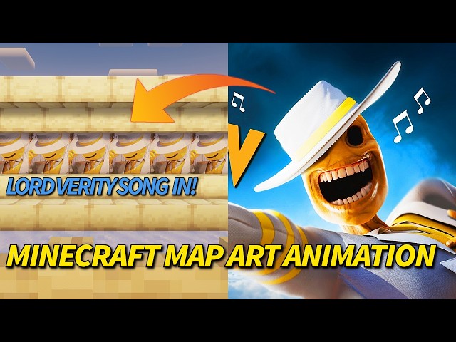 Vocals Only I Made a Lord Verity Minecraft Music Video Using Map Art!