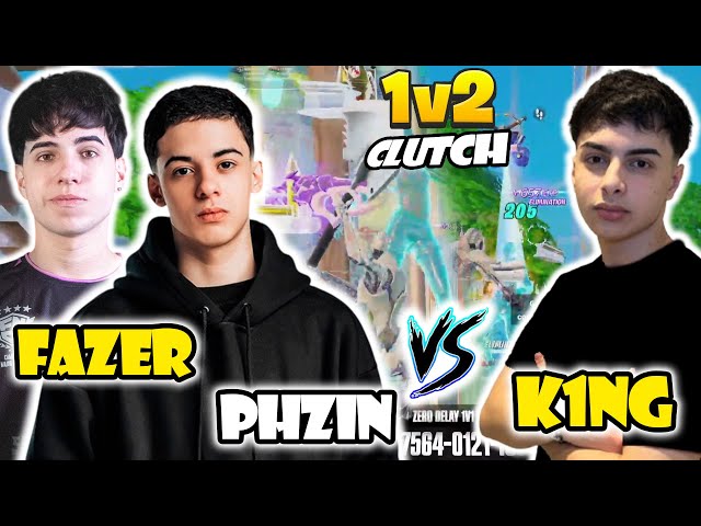K1NG FAZER Y PHZIN JUEGAN 1V2 CLUTCH🔥K1NG LOS ELIMINA A PICO | MOMENTOS