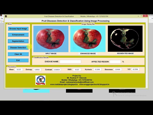 Fruit Disease Detection and Classification Using Image Processing