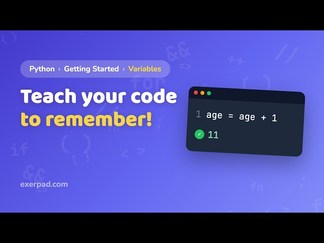 Python Variables Explained — How Code Remembers Things