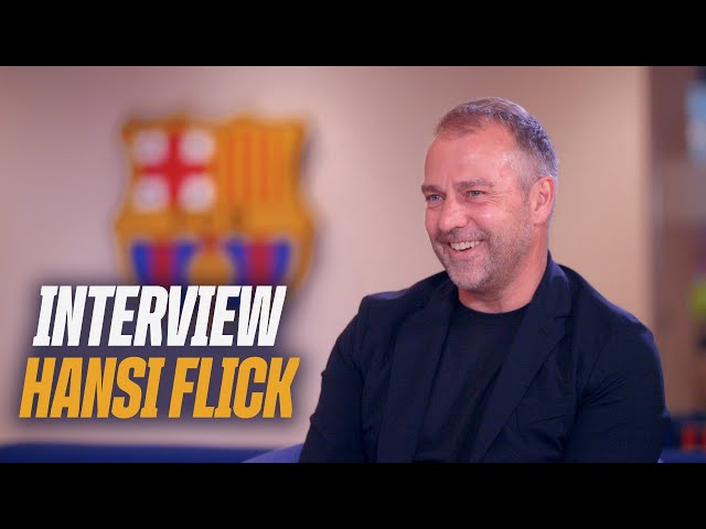 'WE HAVE TO KEEP MOVING FORWARD' | INTERVIEW WITH HANSI FLICK | FC Barcelona 🔵🔴