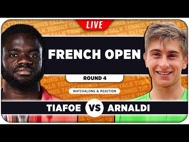 TIAFOE vs ARNALDI • French Open 2026 • LIVE Tennis Watchalong