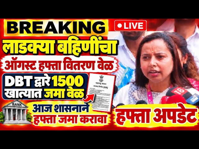 लाडक्या बहिणींसाठी हफ्ता आज 🛑 | ladki bahin yojana new update | ladki bahin yojana paise aale nahi
