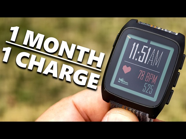 1 Month with the Pebble Time 2 (on only ONE charge)!